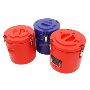 Thermos en acier inoxydable argenté à isolation sous vide, seau isotherme pour garder au chaud et au froid, pour hôtel, restaurant - Product Image 1