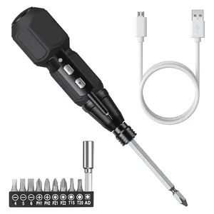 portable battery operated impact screwdriver lithium cordless electric screwdriver with LED light