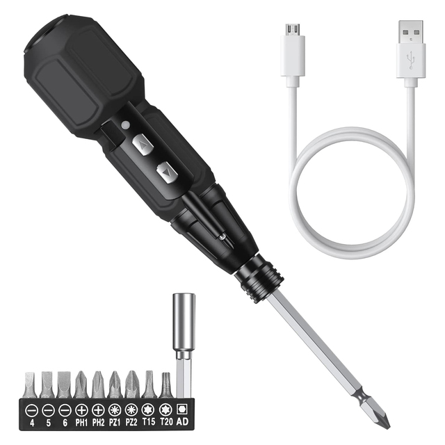 Portable  Battery Operated Impact Screwdriver Lithium Cordless Electric Screwdriver with LED Light
