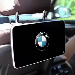 Speaker Mobil 11 inci Android 8 Core, Speaker Monitor sandaran kepala mobil Wifi Bluetooth kursi belakang Video Digital untuk BMW