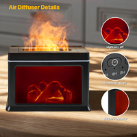 Nouveau produit Portable Mini Modem de table 3D décor électrique Fine qualité flamme Vintage cheminée diffuseur d'arôme