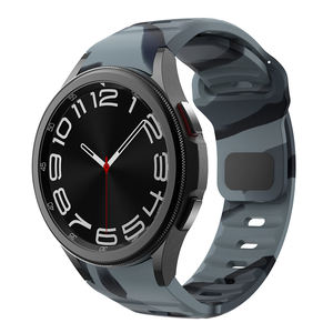 Correa deportiva de silicona de 20mm para Watch6, correa de silicona con hebilla inversa ondulada para <span class=keywords><strong>Samsung</strong></span> Galaxy Watch6, correa de silicona para reloj - Product Image 6