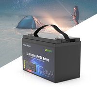 Batterie au lithium-ion LiFePO4 de haute qualité EU 12V 100AH 200AH 300AH 400AH 500AH 600AH 800AH 12.8V pour camping-car, marine et VR