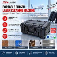 Nettoyeur laser à impulsions HS-LC300 300w JPT en forme de valise avec énergie d'impulsion unique de 1,5mJ 5mJ 15mJ, machine de nettoyage laser