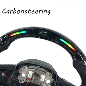 Accessoires intérieurs pour Chrysler : Volant de voiture personnalisé pour Chrysler 300C 300S SRT8 HEMI <span class=keywords><strong>V6</strong></span> V8, ajustement OEM, style sport en forme de D - Product Image 2