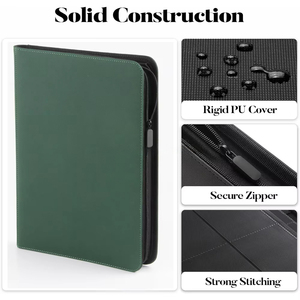 Classeur pour cartes à collectionner 9 pochettes, couverture en PU, pour cartes YuGiOh TCG, cartes de sport, album, couverture couleur personnalisée - Product Image 5
