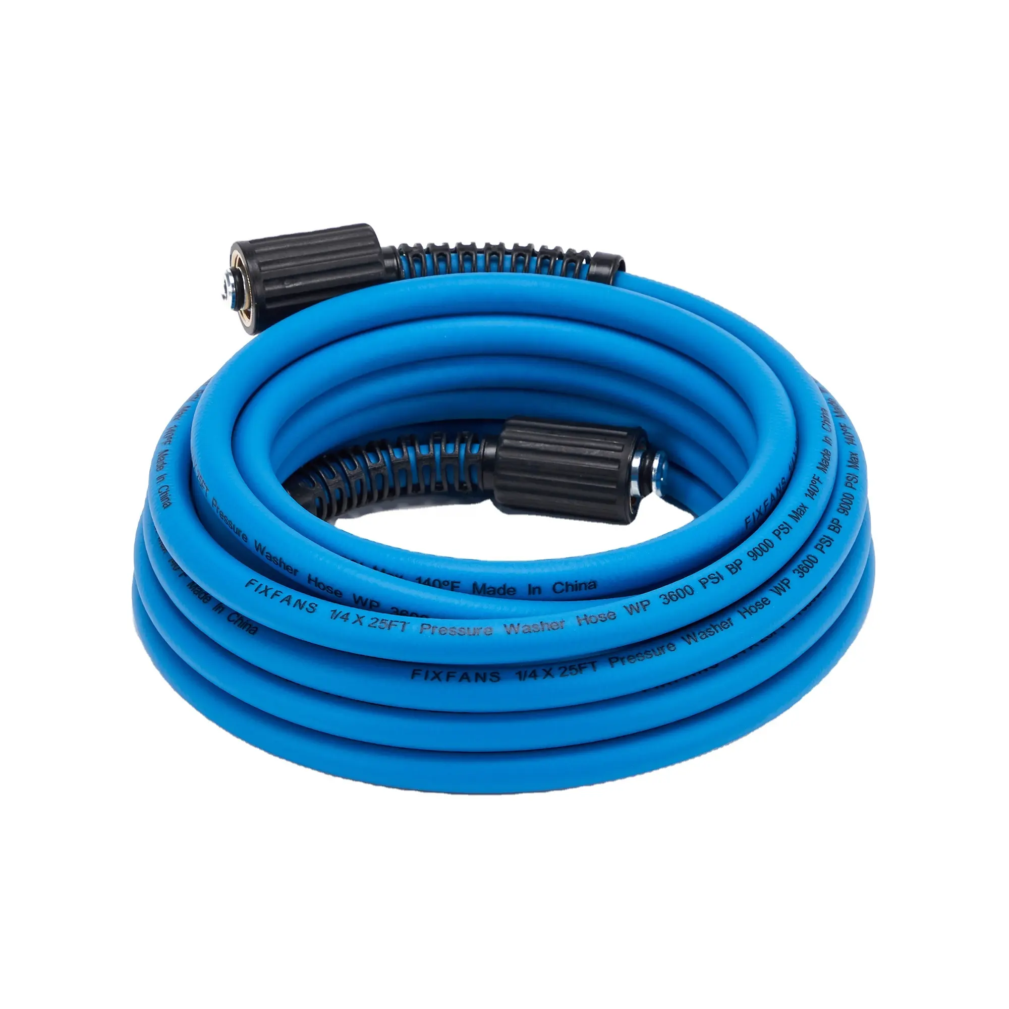 25 Ft High Pressure Washer Hose Blue Power Replacement Extension Hose Compatible With M22 Fittings