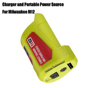 Adaptador de cargador N12 y fuente de alimentación portátil para Milwaukee M12, 48-59-1201 49-24-2310 - Product Image 2