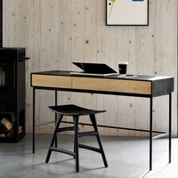 Table d'étude en bois pour ordinateur portable, bureau, d'écriture, bon marché, Design de Table, avec étagère pour livres, 1 pièce