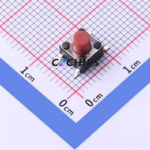 TS-1102SD-A-F-R Tactile Switch SMD-4P,6x6mm Switch ( Operating Force: 1N )( Switch Length: 6mm )( Switch Width: 6mm ) - Product Image 1