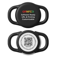 Le plus récent collier Gps pour animaux de compagnie de Code QR d'étiquette d'identification de chien réglable avec le support d'Airtag de collier de chat pour le traqueur d'animal familier