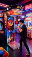 Kits de machines de boxe d'arcade à monnayeur pour divertissement intérieur, électroniques, en métal, pour le punching ultime, universels (espagnol/anglais/japonais)