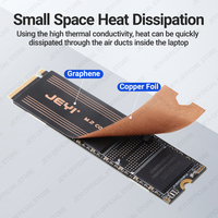 OEM JEYI Graphene M.2 SSD Heatsink 2230/2242/2280 tembaga untuk Laptop NVMe kecepatan tinggi 1 tahun garansi bersertifikat stok tersedia