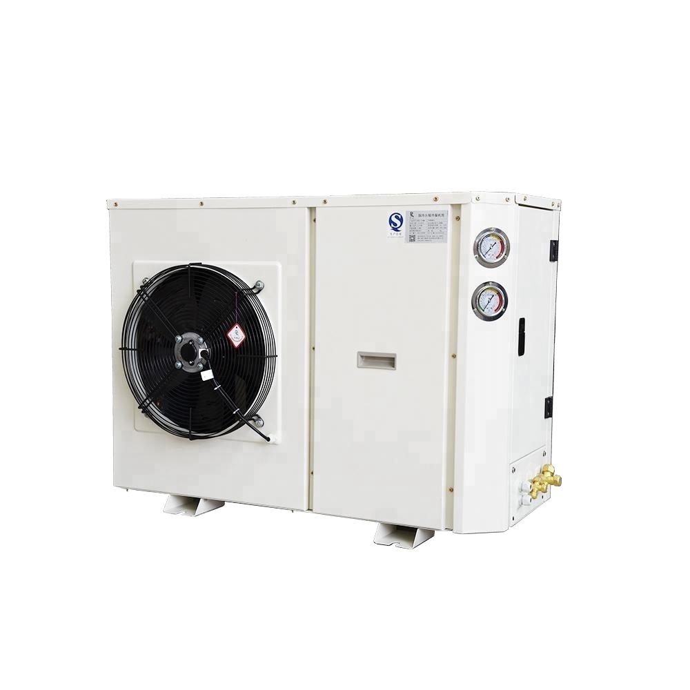 Конденсаторный агрегат 2hp 3hp 5hp с испарителем на крыше здания и холодильником на первом этаже