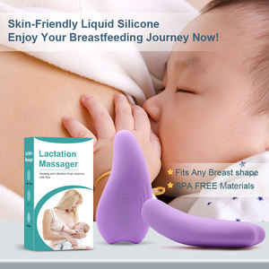 MEIPER-Productos de maternidad de silicona líquida con logotipo personalizado, masajeador de lactancia recargable de 10 modos para mujer - Product Image 4