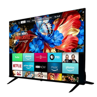 Téléviseur intelligent Android 14 4K UHD HDR de 24/32/43/50/55/65/70/75/85/110/100/120 pouces avec Wi-Fi USB, couleur noire, pour usage hôtelier