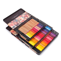 Ensemble de crayons en bois de cèdre de couleur noire pastel Prisma de haute qualité avec un plomb de qualité supérieure dans une boîte en étain pour les artistes