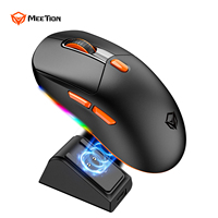 Souris sans fil Meetion GW38 RGB 2,4 GHz rechargeable DPI 8000 Souris gamer à charge magnétique Souris de jeu tri-mode pour ordinateur PC