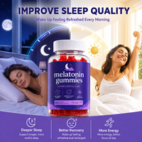 Gummies de mélatonine en gros pour le sommeil et la relaxation mentale |   Gummies personnalisées pour le sommeil avec étiquette privée
