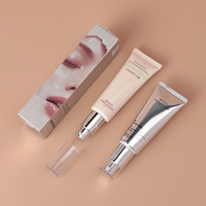 Couleur blanche assez brillante personnalisée Tube d'emballage de pompe sans air crème 30 <span class=keywords><strong>Gr</strong></span> BB/CC en vrac, échantillon gratuit de tubes en plastique - Product Image 3
