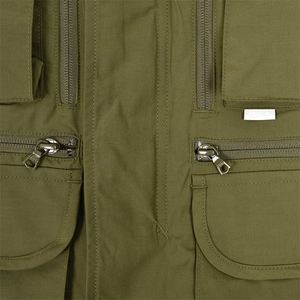 Vente en gros 2023 vente chaude durable coton/nylon mélangé vert foncé toile Safari veste support coupe-vent écologique pour les hommes - Product Image 3