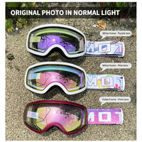 Yijia optique Logo personnalisé OTG Design lunettes de ski sphériques anti-buée OEM vente en gros masque de ski lunettes enfants sport lunettes de neige