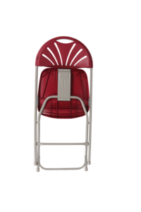 Chaise pliante confortable, durable et moderne en PP+métal, rouge, légère et portable, pour intérieur, extérieur, école, cuisine, événements - Product Image 6