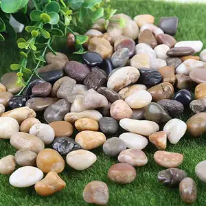 Wholesale Natural Marble Stone Pebbles Small Decorative River Pebbles for Garden Application Supplied by Indonesian Supplier