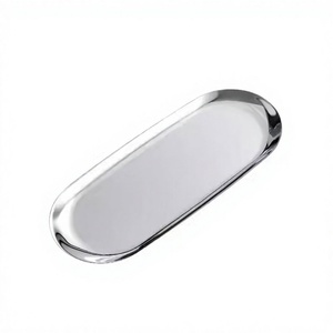 Wholesale Premium <b>Stainless</b> <b>Steel</b> Coffee Serving <b>Tray</b> Eco-Friendly Golden Decor <b>Tray</b> - Product Image 1