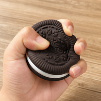 Jouet Squishy Biscuit à Remontée Lente, Balle Anti-Stress Squishy Biscuit Sandwich Réaliste, Jouet Sensoriel Doux pour Enfants et Adultes