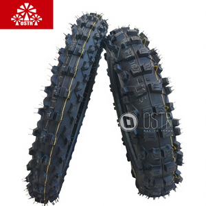Neumático de Caucho Natural Nuevo de 14 y 17 Pulgadas para Motocicletas Todoterreno Pequeñas 90/100-14 70/100-17 Patrón Trasero 8PR - Product Image 1