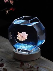 Creatief verdikt high-definition glazen mini-<span class=keywords><strong>aquarium</strong></span> 2,5L desktop landschap ecologische fles hydrocultuur huisdecoratie patio - Product Image 6