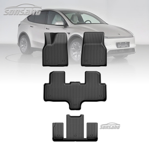 SONSANG Drop Shipping Set Completo 12 Pezzi Tappetini Auto in TPE Juniper per MODEL Y 2025 Tappetini Personalizzati 3D 5D in Gomma per Tutte le Stagioni - Product Image 1