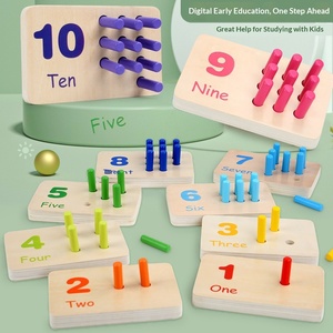 Juguete Educativo <span class=keywords><strong>de</strong></span> Madera Beiyang Montessori para Niños, Tablero <span class=keywords><strong>de</strong></span> Emparejamiento Cognitivo <span class=keywords><strong>de</strong></span> Colores, Aprendizaje <span class=keywords><strong>de</strong></span> Matemáticas Tempranas - Product Image 4