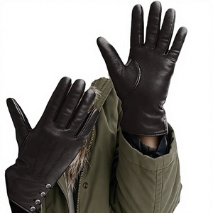Gants de moto en cuir imperméables de haute qualité pour l'hiver, doublure thermique Thinsulate, coupe-vent, pour la motocross par temps froid - Product Image 1