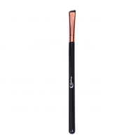 Kuas Smudge Bulu Sintetis Pendek Berkualitas Tinggi dengan Gagang Kayu untuk Eyeliner Pensil Alis Wajah