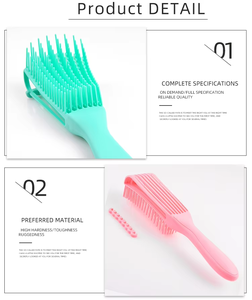 <span class=keywords><strong>Brosse</strong></span> à cheveux ronde en gros avec picots en plastique, <span class=keywords><strong>brosse</strong></span> à coiffer les cheveux au laser pour le séchage à domicile et les outils de barbier - Product Image 3