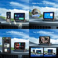 Monitor Portátil para Automóvil Podofo, Pantalla IPS de 3.97\"/5\", Monitor para Bebés, Cámara para Reposacabezas de Automóvil, Compatible con CarPlay/Android Auto/BT, Venta al por Mayor OEM