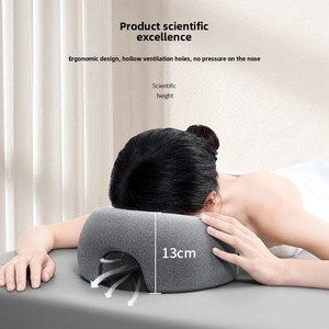 Almohada de Espuma Viscoelástica para Dormir Boca Abajo, Ergonómica, para Descanso en Posición Prona, Reposacabezas Confortable para el Hogar y Salón de Belleza - Product Image 3