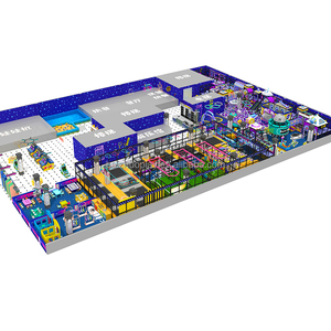 Trẻ em lớn trong nhà Thiết bị sân chơi mềm tải khu vực NINJA CHIẾN BINH khóa học trượt chuyên nghiệp Trampoline công viên chủ đề - Product Image 3