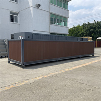 Luxuriöser 30ft Vorgefertigter Container-Swimmingpool Oberirdisch mit LED-Beleuchtung Tragbarer Außen-Lap-Pool Maßgefertigte Größe Geringe Mindestbestellmenge