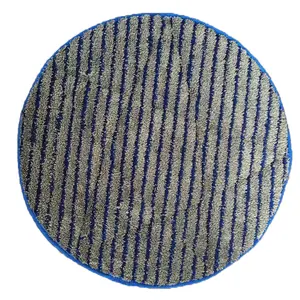 17' 19' 21' customize microfiber cleaning bonnet carpet twist bonnet pad with scrubber