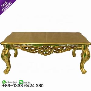 Meubles d'événements en gros, décoration, table à gâteau dorée pour les mariages - Product Image 2