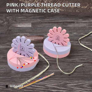 Pink/Purple Plastic Steel Quilter Cutting Bladesaver Thread Cutter Magnetic <strong>Case</strong> for Hand <strong>Sewing</strong> Knitting <strong>Sewing</strong> Accessory - Product Image 3