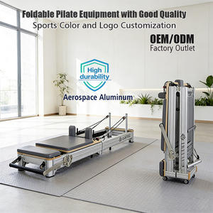 Machine <span class=keywords><strong>de</strong></span> Pilates <span class=keywords><strong>pliable</strong></span> réglable en alliage d'aluminium pour studio, équipement <span class=keywords><strong>de</strong></span> fitness et <span class=keywords><strong>de</strong></span> gym - Product Image 1