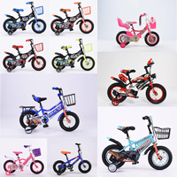 Bicicleta Infantil Ajustable al por Mayor de Fábrica con Caja de Música, Luz Delantera, Portavasos y Ruedas de Entrenamiento para Niños de 2 a 12 Años