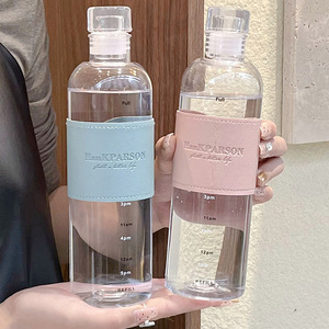 Botellas de vidrio elegantes para bebidas, té de la leche combinado con lindos juegos de tazas para botellas de bebidas, botellas de bebidas - Product Image 1