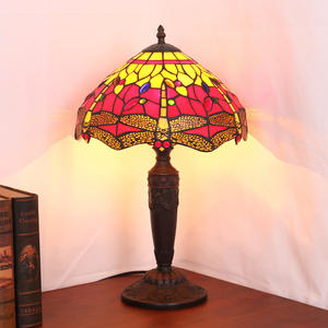 Lámparas de Noche Retro Europeas para Dormitorio, Diseño Creativo de Libélula Roja, Suministro Directo de Fábrica para Sala de Estar, Bar o Mesa - Product Image 2