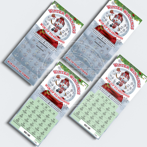 Billetes de lotería ganadores de invierno con tema navideño personalizado de fábrica impresos en papel y cartón para la temporada navideña - Product Image 6