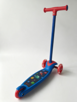Desain Logo In-Mould untuk Skuter Mini 3 Roda dari Pipa Baja dengan Roda PVC, Mainan Anak Usia 3-6 Tahun, Harga Murah, Promosi